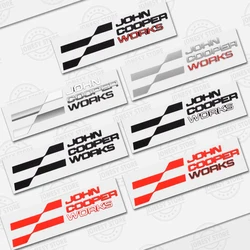 Auto Metal John Cooper Works Logo 3D Badge Lettering Decals Trunk Sticker For MINI Cooper S JCW R56 R57 R58 R59 R60 R61 F56 F57