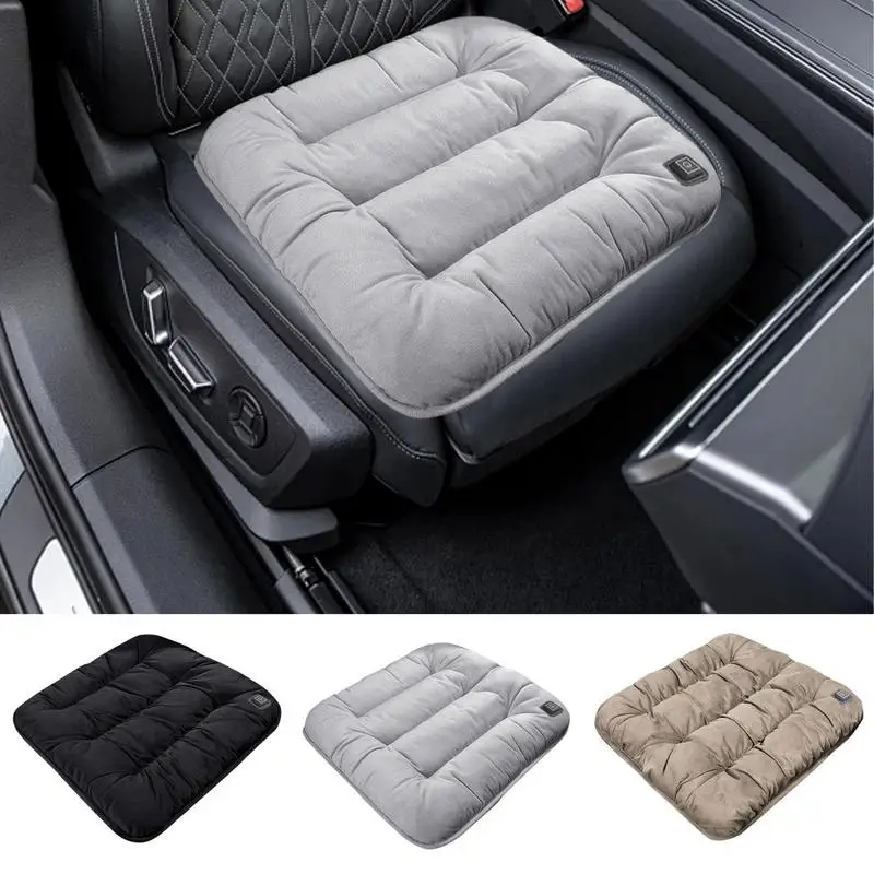 Heated Car Seat Cushion Graphene Winter Car Seat Cushion Plush Heat Massage Chair Pad USB-Powered Winter Car Seat Cushion With 3