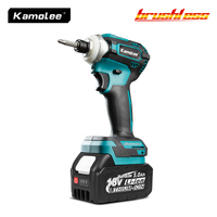 Kamolee 588Nm Cordless Electric Impact Brushless Wrench 5 Speed Screwdriver Power Tool 1/4\