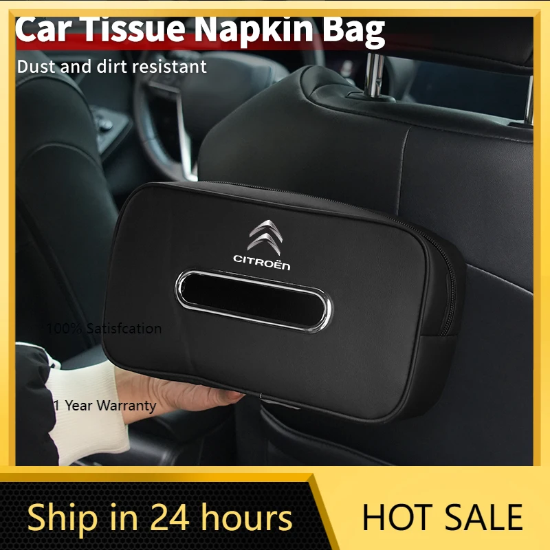 

Наклейка на автомобиль 2026 года, держатель для салфеток на спинку сиденья, простая установка для Citroen C3, C5, C1, C2, Berlingo, Celysee, Cactus, Picasso