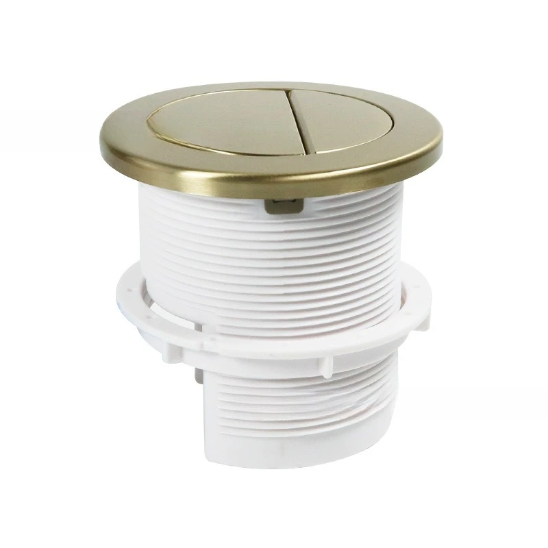 Universal toilet water tank pneumatic drain valve button concealed hidden water tank cabinet round double button flush switch