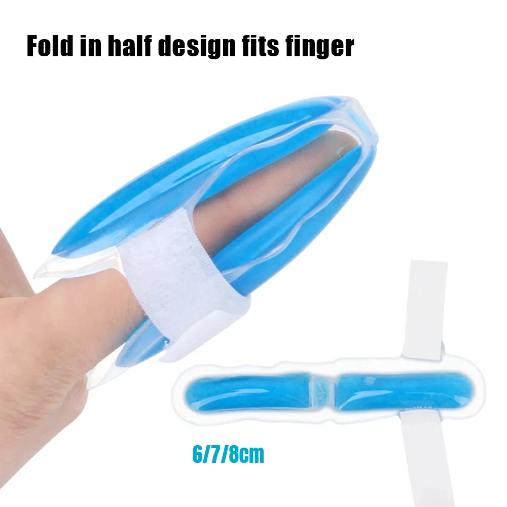 6/7/8cm Finger Wrap Ice Gel Finger Ice Pack Reusable Hot Cold Compress Finger Sleeves Wrap Pain Swelling Relief Cold Ice Bag