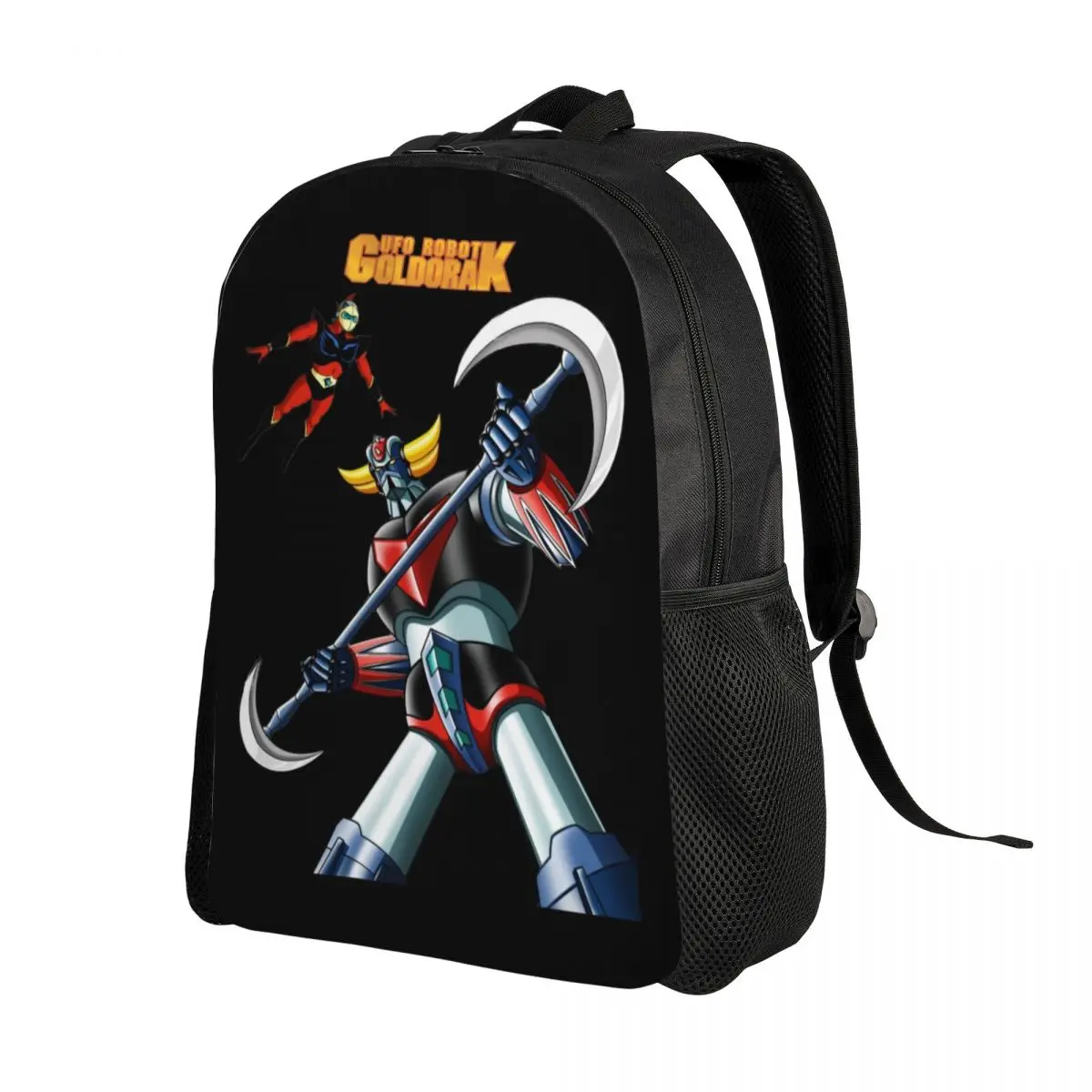 

UFO Robot Goldrake Laptop Backpack Men Women Casual Bookbag for College School Student Grendizer Anime Manga Bags