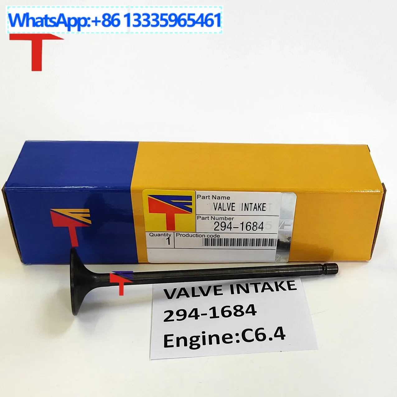 

4PCS intake valve 294-1684 is suitable for construction machinery C6.4 engine parts