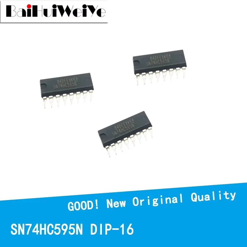 10PCS/LOT SN74HC595N 74HC595N HD74HC595N DIP-16 Quad Operational Amplifier New Good Quality Chipset