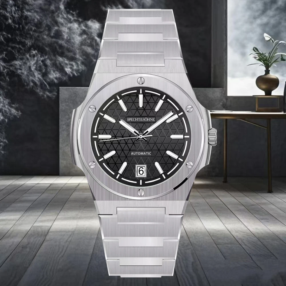 

2025 New Specht & Söhne Watch Luxury Men's Watches Automatic Mechanical Wriswatch Japan NH35 Movt Sports Wristwatch Waterproof