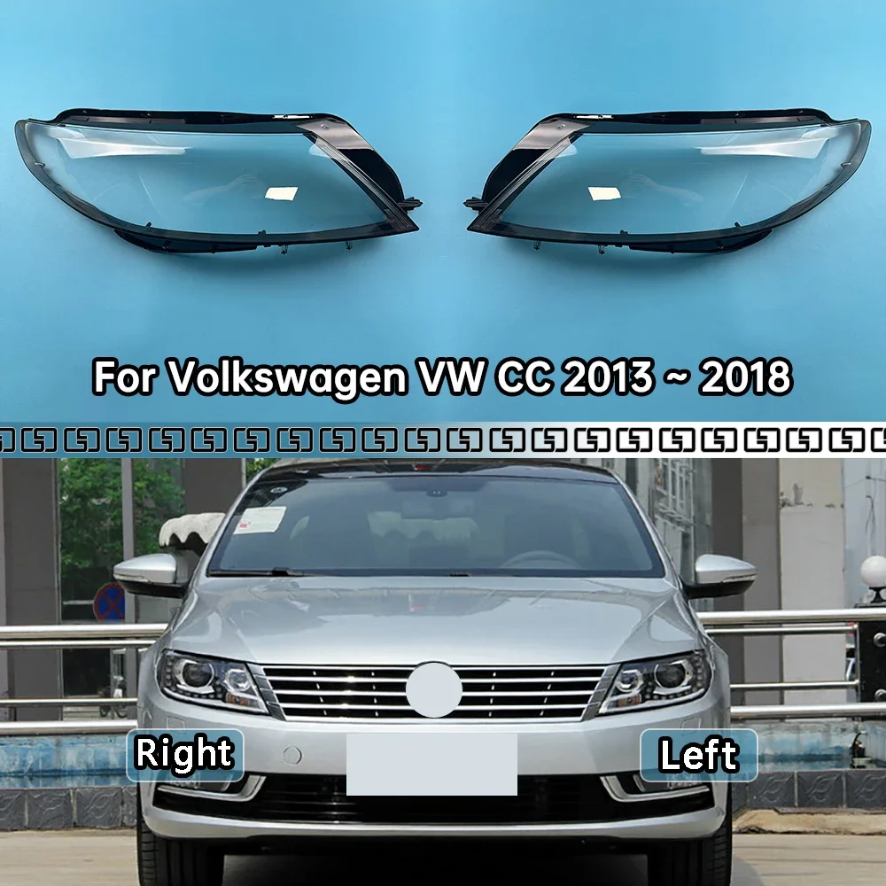 

Для Volkswagen VW CC 2013 2014 2015 2016 2017 2018 фара прозрачный абажур в виде ракушки маски крышка фары линзы из плексигласа