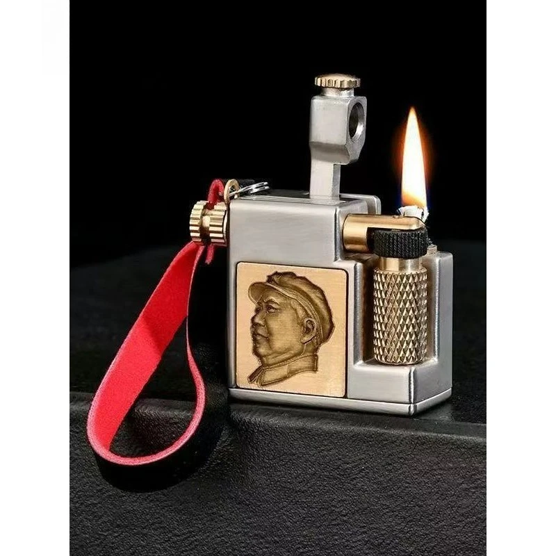 

CHIEF leader 715 grinding wheel lighter metal pendant portable personalized creative custom lettering gift tide