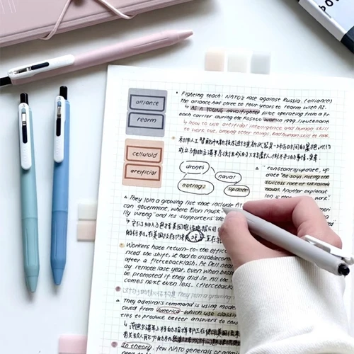 Imagen 2 del producto ​ Bolígrafo de Gel Zebra SARASA CLIP JJ118, bolígrafos de tinta retráctiles negros/colores de 0,5mm de secado rápido, colores vibrantes estéticos para la escuela y la Oficina