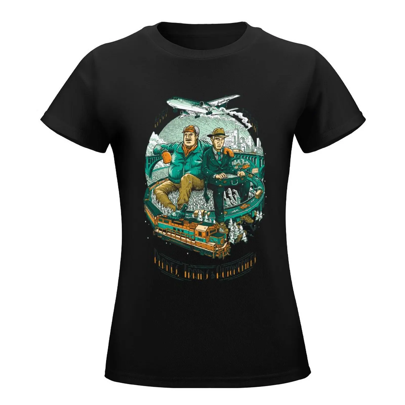planes trains and automobiles T-Shirt shirts graphic tees summer clothes t shirts for Women