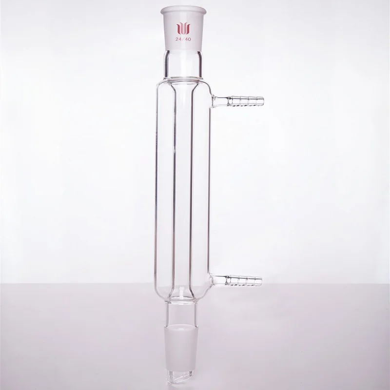 SYNTHWARE-condensador recto de borosilicato, boquilla pequeña de 8mm/10mm, 14/20, 19/22, 24/40, 29/42, C20