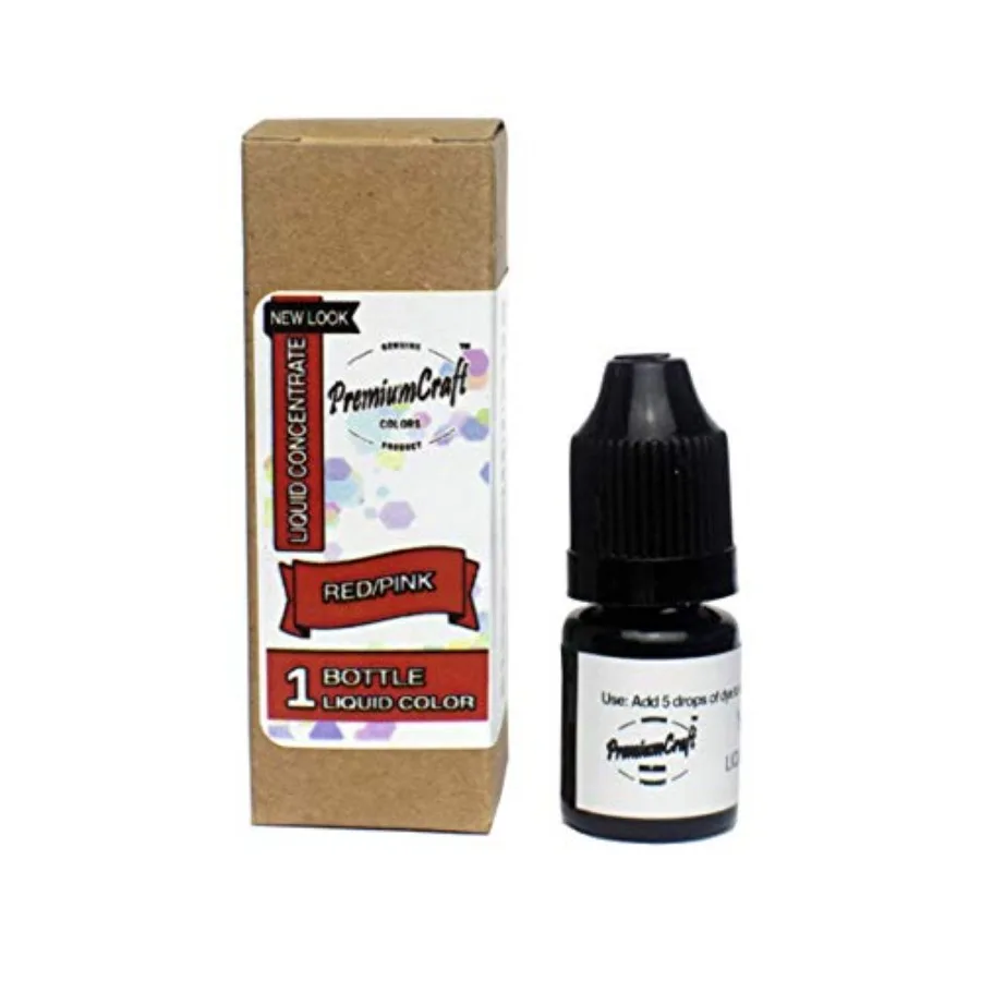 

Жидкий концентрат красителя для свечей: красный/розовый