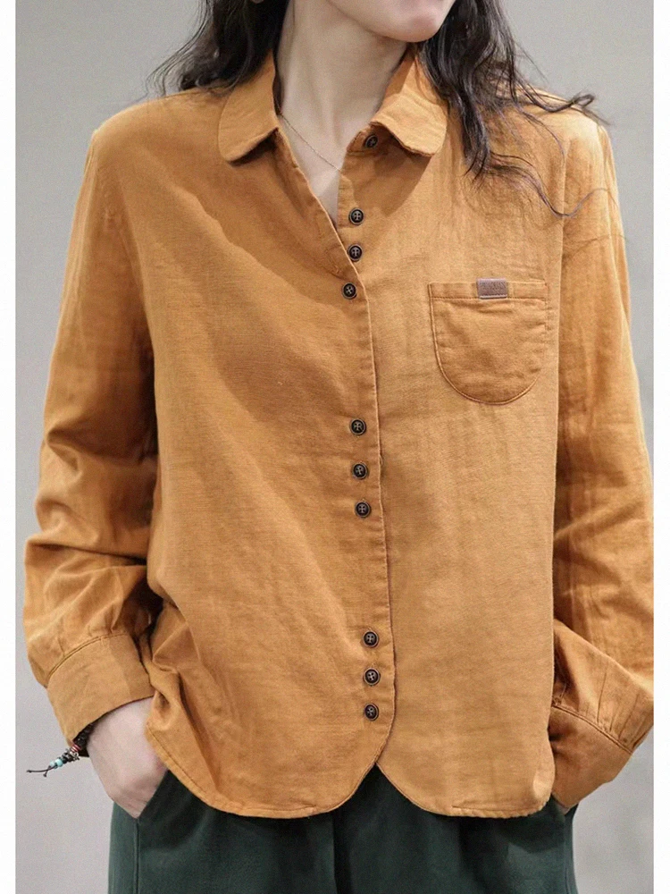 

Большой размер, хлопково-льняной солнцезащитный ирt, женский длинный кардиган с кукольным воротником, верхняя одежда, однотонный цвет