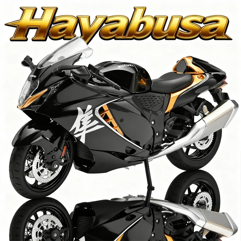 

1:12 Hayabusa сплав гоночный мотоцикл литья под давлением уличный спортивный мотоцикл модель моделирование с легкой коллекцией детские игрушки подарки