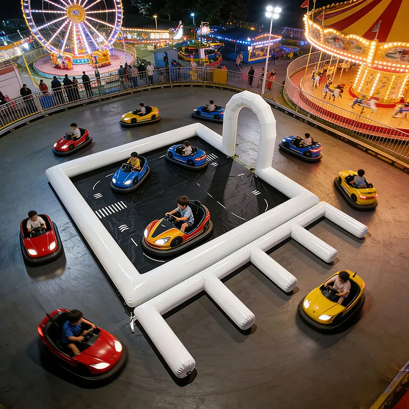 fg-Commercial Inflatable Bumper Car with PVC Fence Indoor/Outdoor Funny Game for Kids 6 Years 100-500kg Capacity*