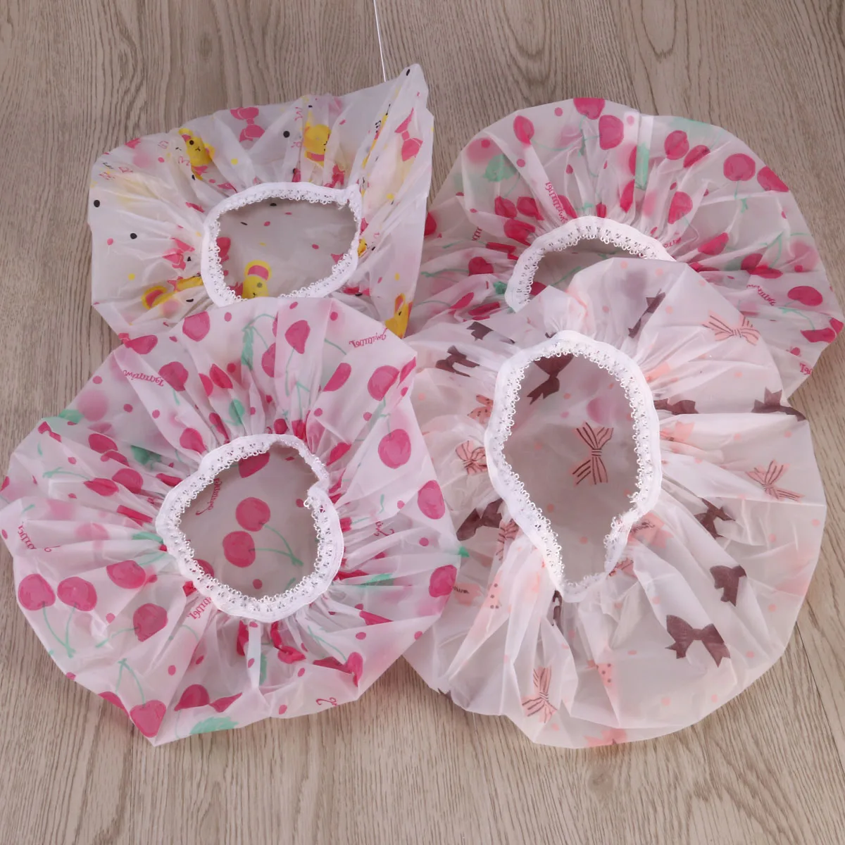 

10 Pcs Shower Caps Waterproof Bath Hair Hat Thicken Accessories for Women Reusable Miss