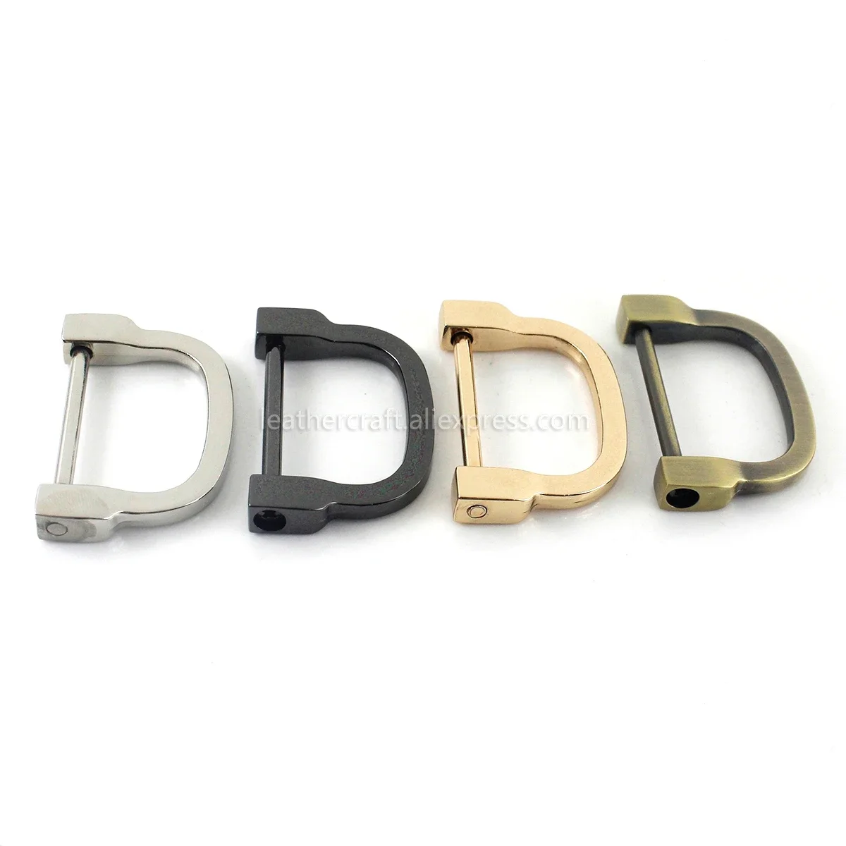 1piece Metal D-ring Buckle Removable Clasp Detachable Shackle Leather Craft Bag Parts Accessories