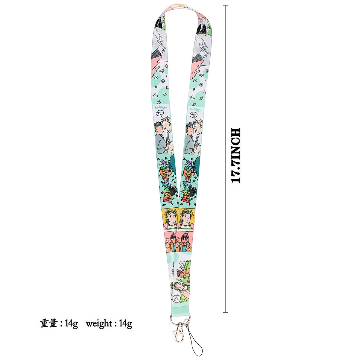 Heartstopper Cute Character Lanyards For Key Neck Strap Lanyards ID Badge Holder Keychain Key Holder Hang Rope Keyrings Gifts