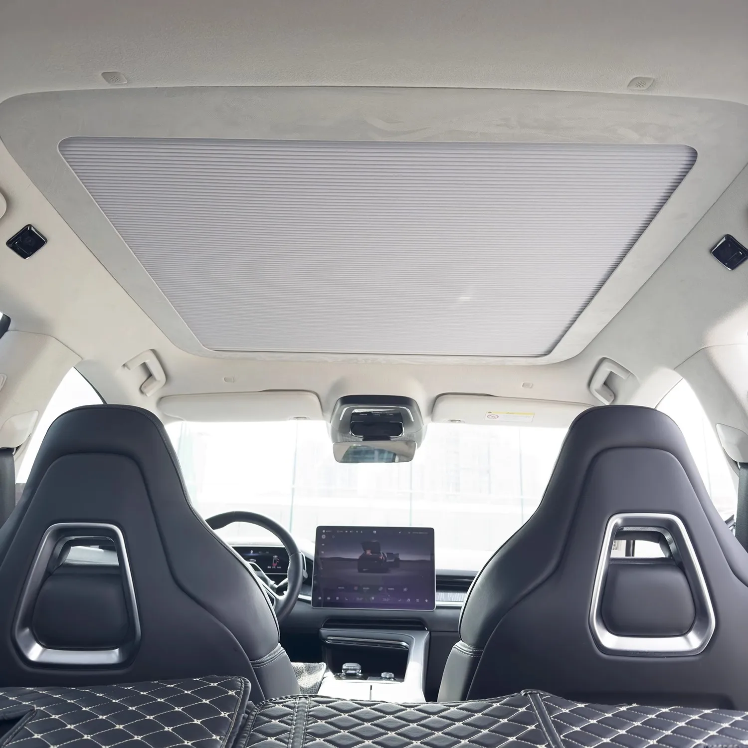 Car Roof Sunshade for Geely ZEEKR 001 2021-2025 Push and pull sunshade Skylight Blind Shading Sticker