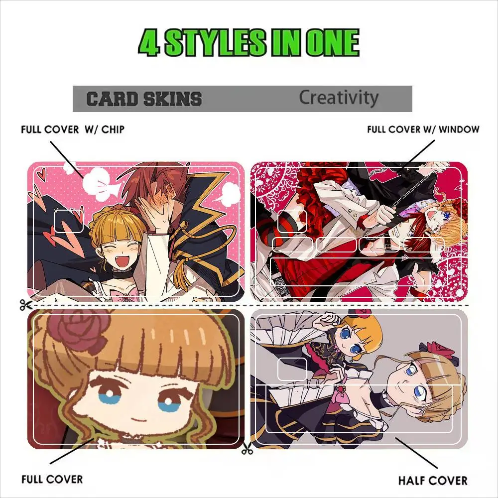 Beatrice Umineko  Sticker Film Tape Skin for Credit Card Debit Card Waterproof Stickers Cartoon