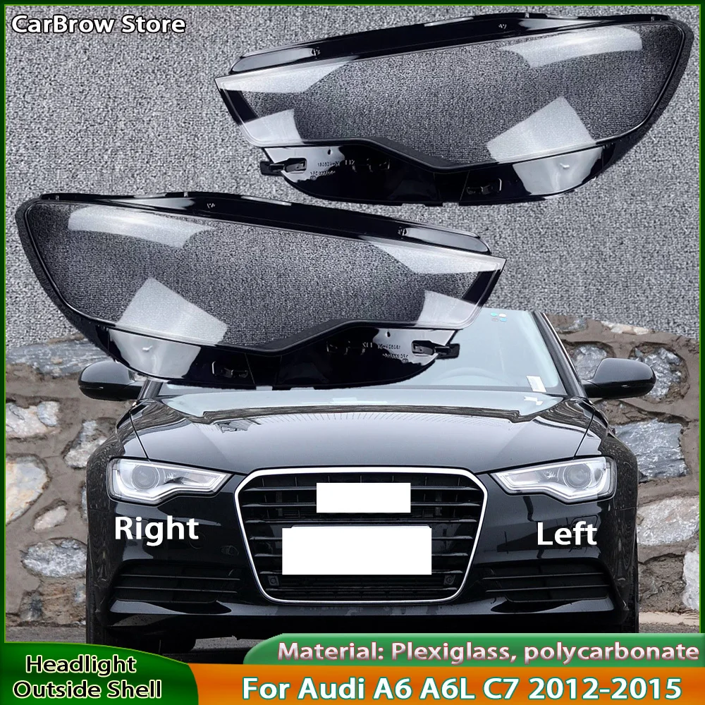 

Headlamp Bulb Lens Protector For Audi A6 A6L C7 2012 2013 2014 2015 Automotive Transparent Headlight Assembly Housing