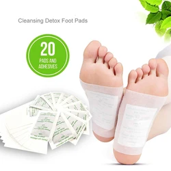 Detox Foot Patches Bamboo Foot Pads  Plant Based Foot Care 20pcs=(10pcs Patches+10pcs Adhesives)