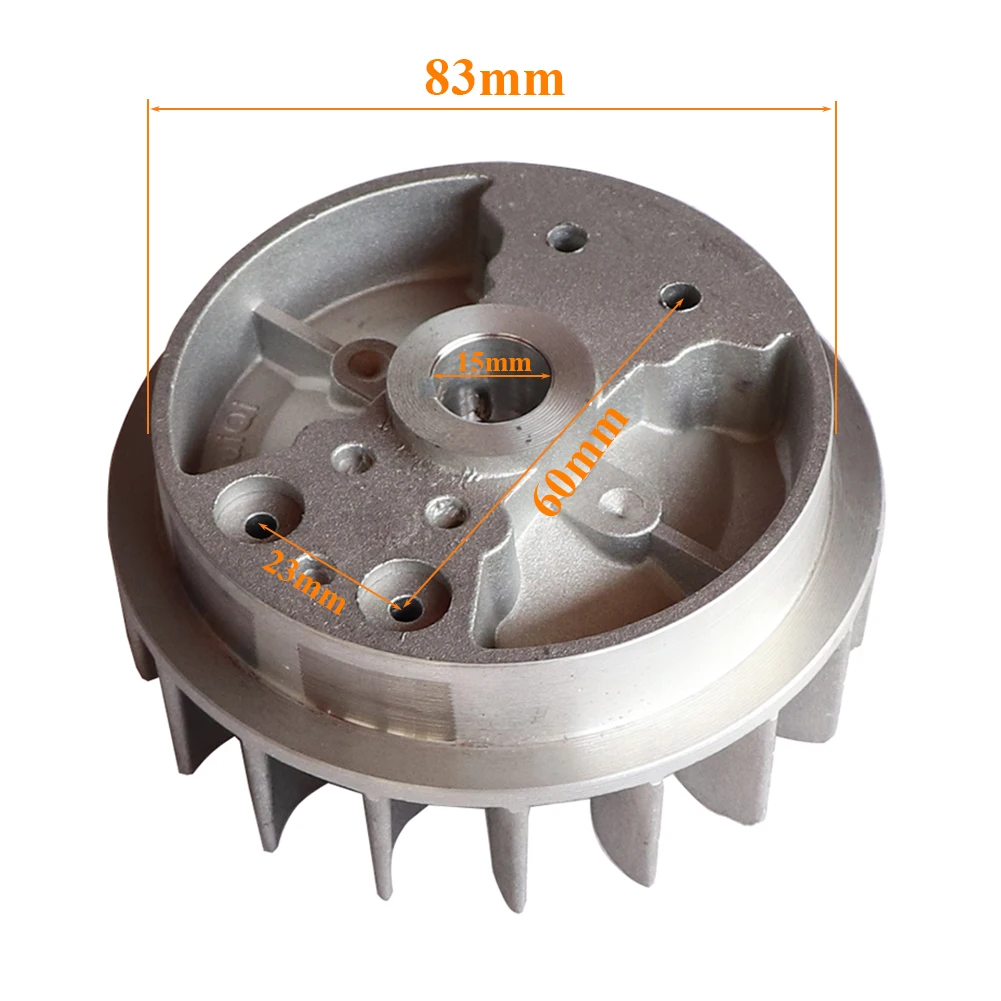 Mini Moto Recoil Older Pull Starter Flywheel For 2 Stroke 47cc 49cc Engine Parts Pocket Bike Chinese Dirt Quad ATV Crosser