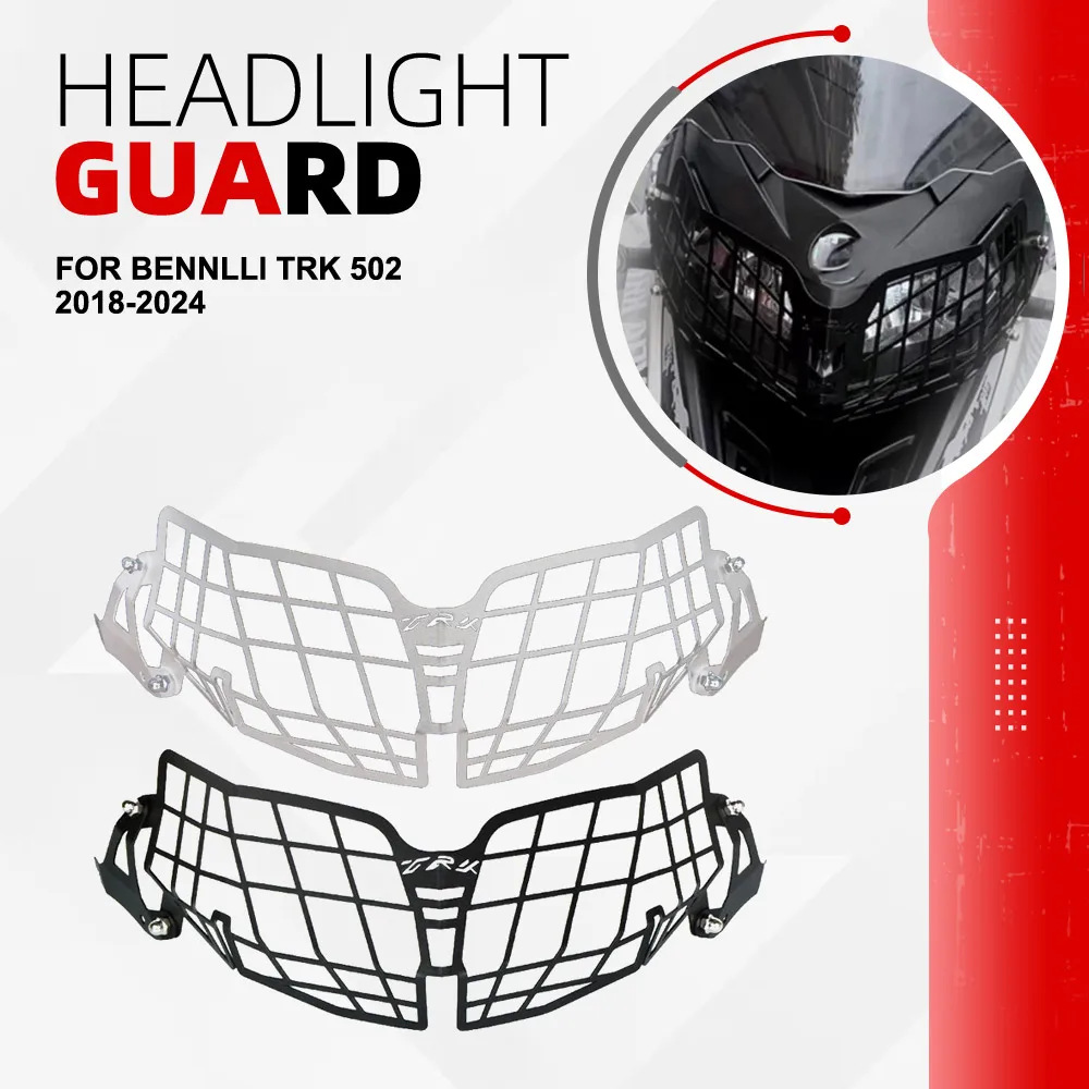 

TRK502X Headlight Guard For Bennlli TRK 502 2018-2020 2021 2022 2023 2024 Motorcycle Headlamp Grill Head Light Protections Cover