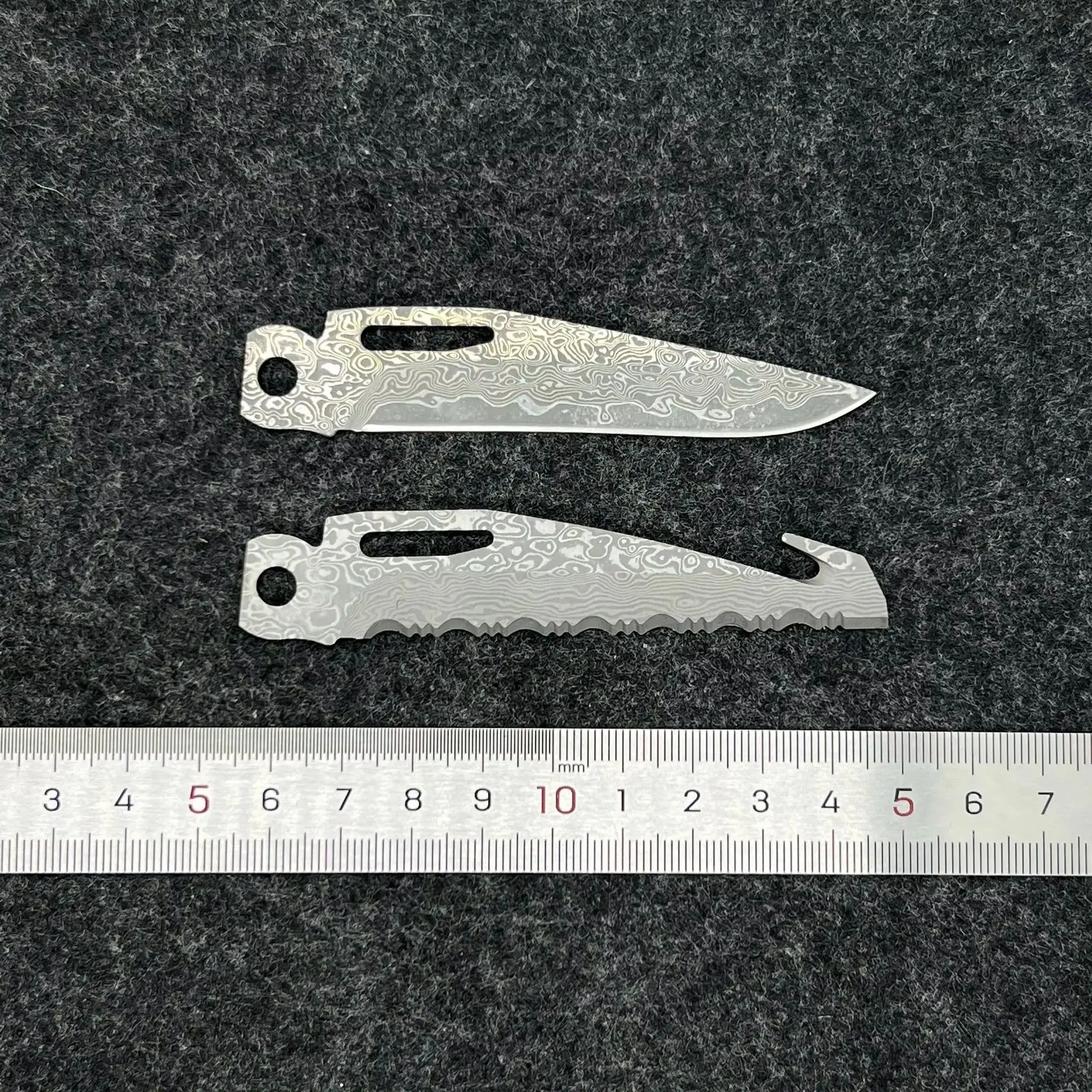 VG10 Core Damascus Steel Replacement Part Blade For Leatherman Surge Main Knife and Serrated Knife DIY Accessories