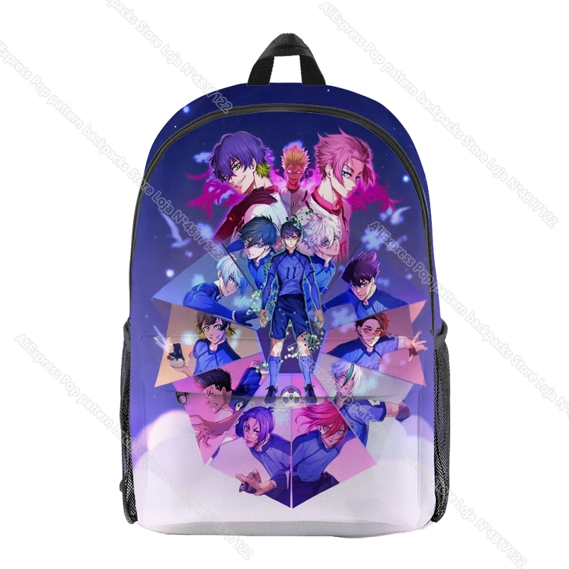 アニメブルーロックバックパック凪征士郎子供スクールバッグいさぎ与一子供オックスフォードデイパックティーン少年少女ショルダー通学