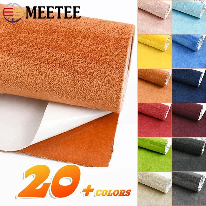 

50/100/200cmx143cm Self-adhesive Suede Fabric Self Adhesive Velvet Interior Car Fabrics Synthetic Leather Cloth DIY Stickers