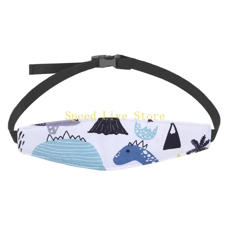547C Infant Head Support Strap For Car Cotton Substance Reduces Motion Sickness