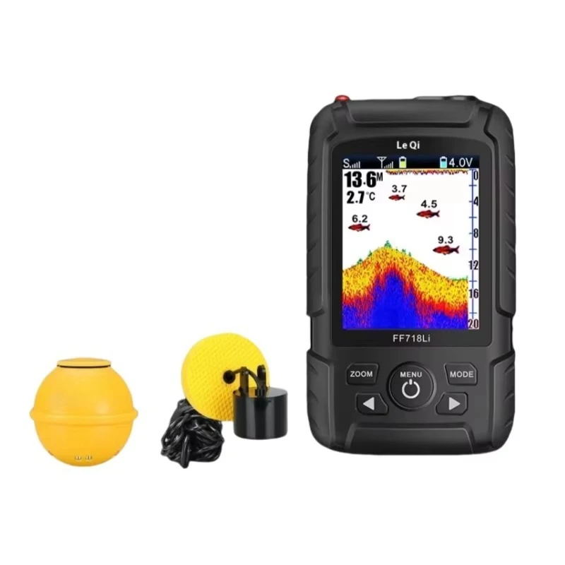 Lure Ultrasonic Wireless Sonar Detection Platform Underwater r Universal 200m for Sea Ice Fishing Plastic Material LED