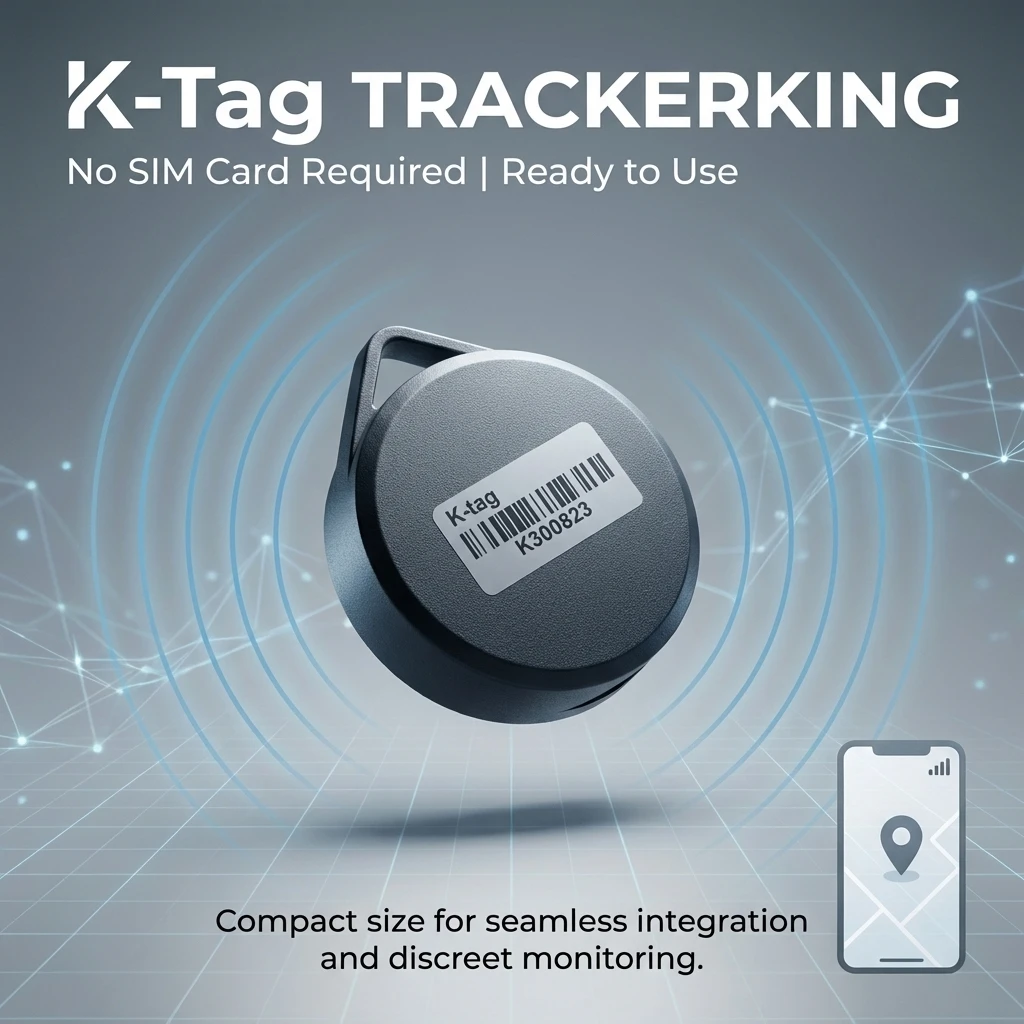TRACKERKING KTAG GT06 Protocol Anti-theft Bluetooth Tracker, Discreet Use, AIR TAG1000mAh Battery for Long-term Asset Security.