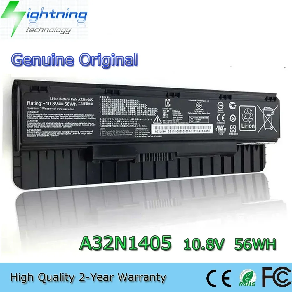 

New Genuine Original A32N1405 10.8V 56Wh Laptop Battery for ASUS G551 G551J G58JM N551 N551J GL551 G771 GL771J N751 N751JK etc.
