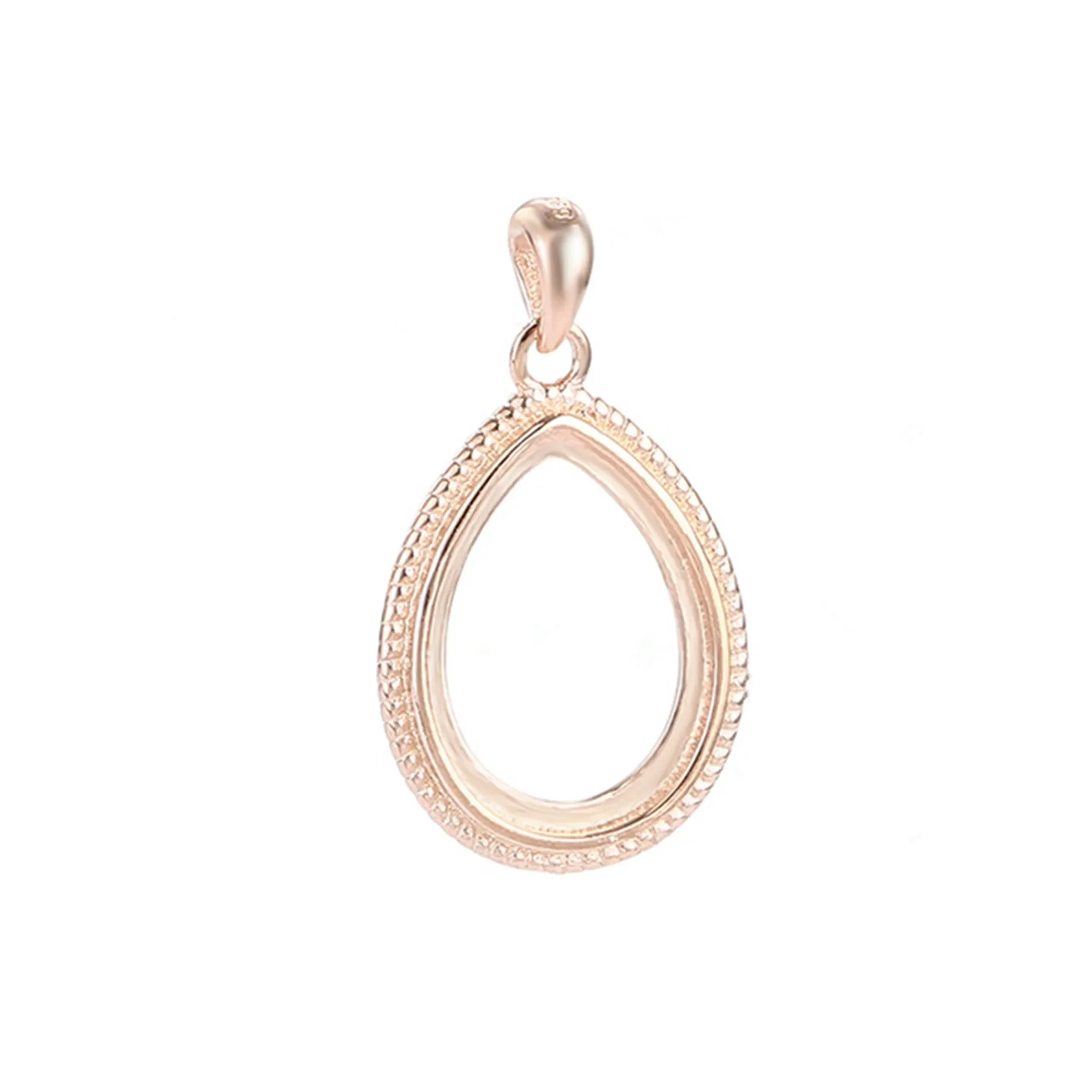 

Pendant Base for 10x14mm Teardrop Cabochons 925 Silver Pendant Blank Teardrop Shape Pendant Setting