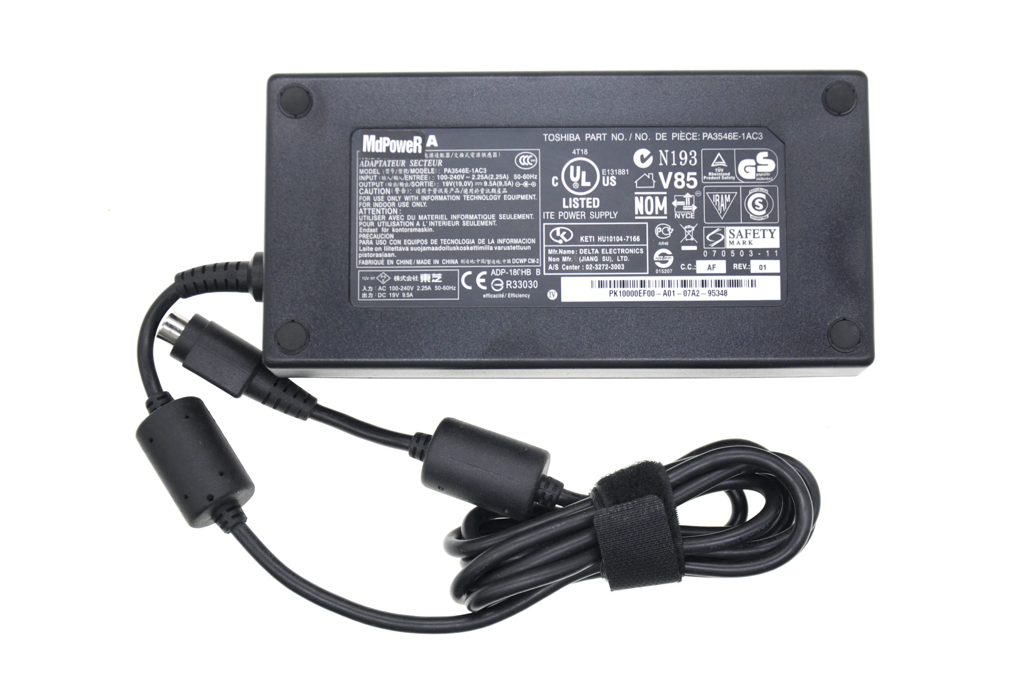 

PA-1181-02 PA3546E-1AC3 Блок питания для адаптера Toshiba X770 X775 QOSMIO X70 X75 X875 TOSHIBA TECRA W50-079 W50-A1510