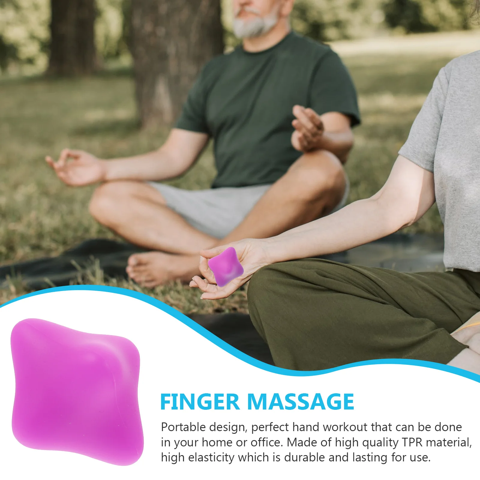

Finger Training Ball Hexagonal Acupuncture Palm Massager Silicone Hand Care Ball Finger Exercise Massage Therapy Fitness Tool