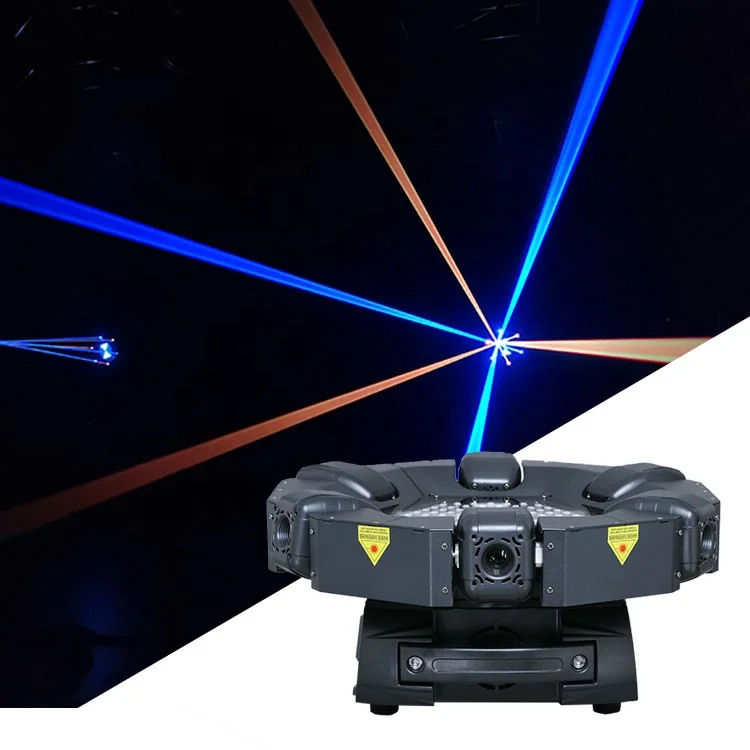 The 6-eye Full-color 6 Warm White Led Light Matrix Entertainment Lightful Club Lighting