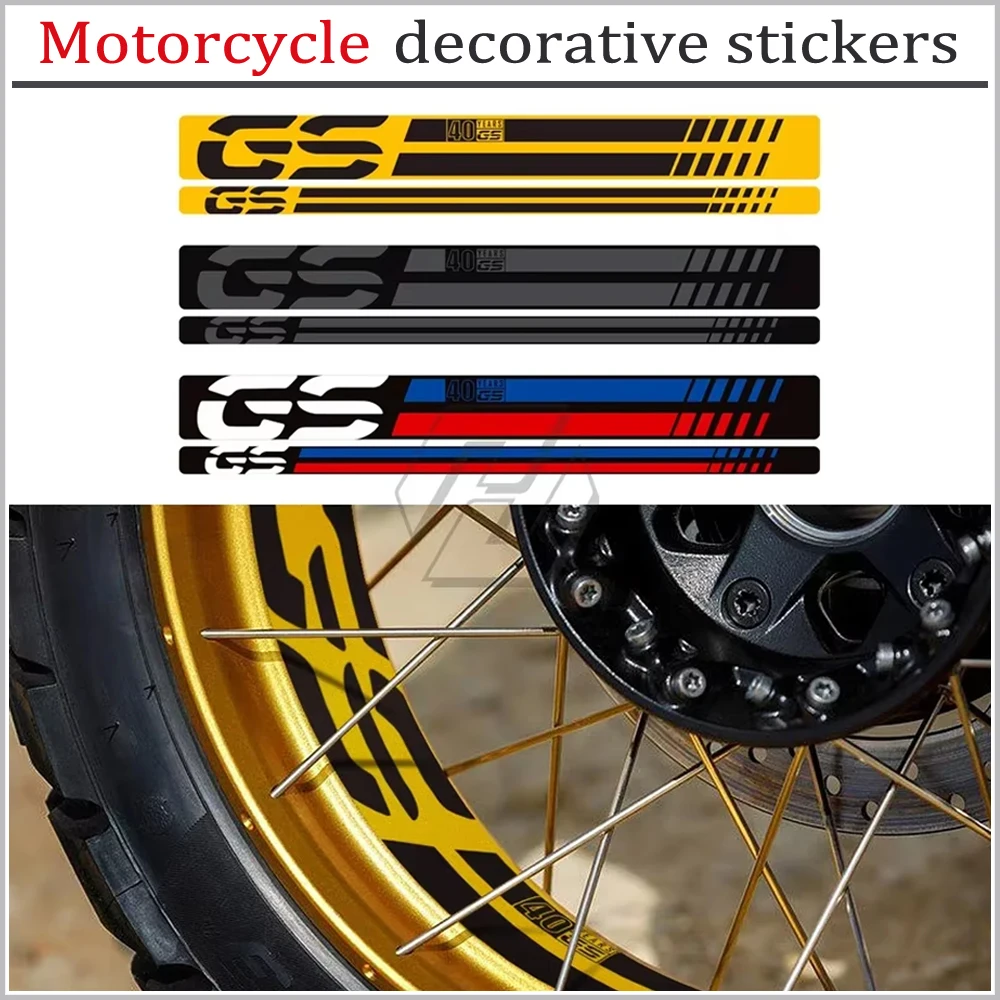 

Motorcycle Decoration For BMW R1200GS R1250GS Adventure 2006-2022 Motorcycle front and rear wheel decorative stickers
