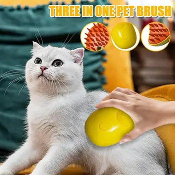 Cat Steam Brush Pet Massage Comb Cat Dog Grooming Comb Electric Spray Water Spray Cats Bath Brush Hair Brushes Grooming Supplies 2