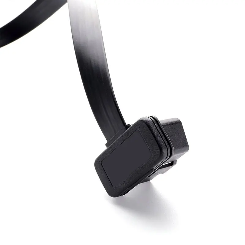 OBD 2 리본 연장 진단 케이블 남성-여성 OBDⅡ 스플리터 연장선 16핀 완전 연결 스캔 도구 코드 리더용