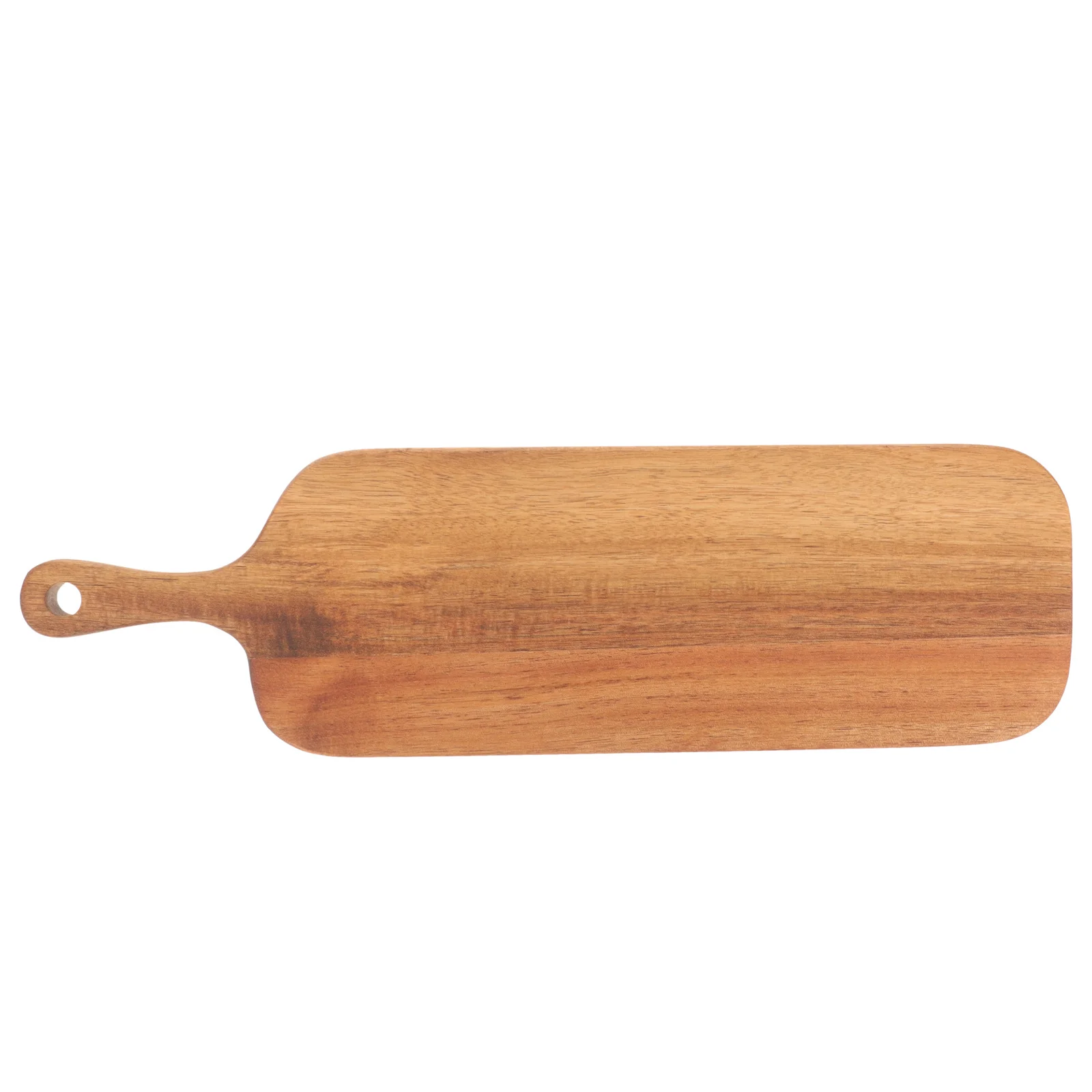 

Solid Wood Cutting Wooden Charcuterie Board With Handle Bread Cheese Pizza Serving Platter Kitchen Counter Decorative