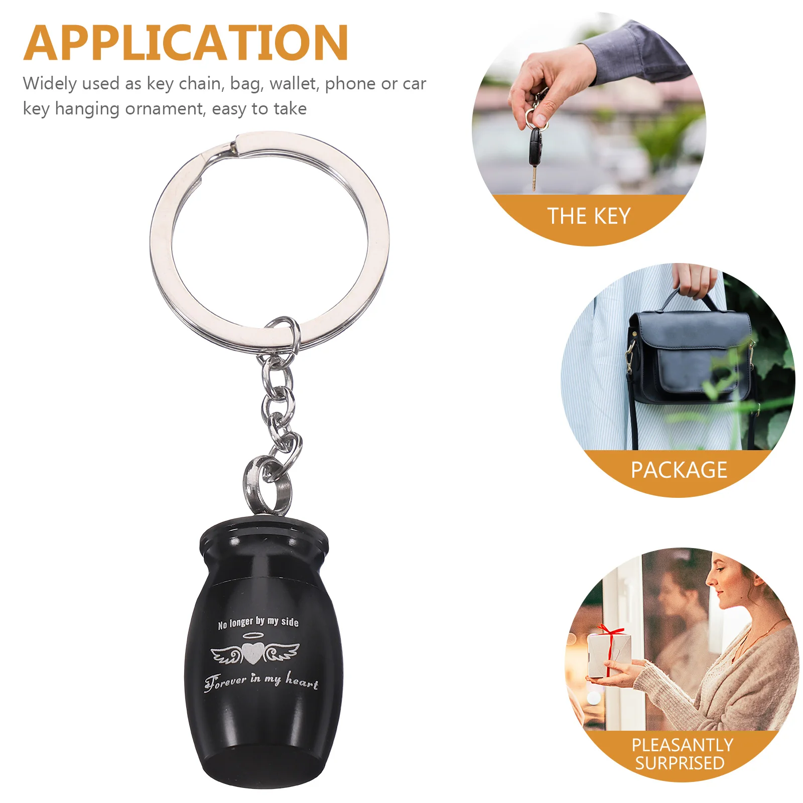 

Pet Ash Key Chain Mini Blue Container Pendant Hanging Cremation Keepsake Urn Smooth Lid Non Spill Exquisite Workmanship Pet