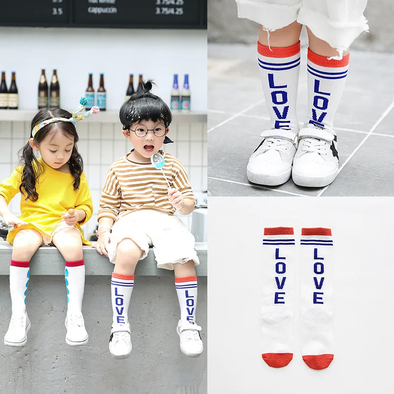 Children's Cotton Socks Spring Autumn Baby Boys Girls Fashion Cute Cartoon Soft Socks For Summer 1-5 Years Kids Mid Tube Socks