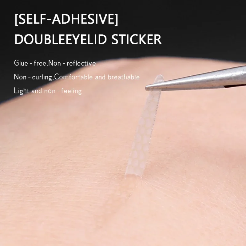 Invisible Double Eyelid Sticker 6 Sheet Natural Waterproof Transparent Self Adhesive Mesh-Lace Slim/Wide Eyelid Tape Eyes Makeup