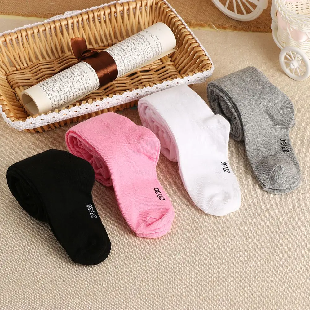 Winter Warm Knitted Tights Baby Girls Cotton Pantyhose Infant Solid Color Soft Clothing For 0-6 Years Kids