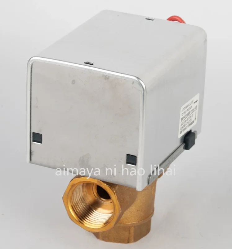 Switch type electric valve coil electric three-way valve DN20DN25 normally closed 6-minute electric two-way valve