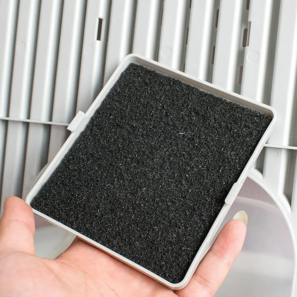 3pcs Pet Cat Litter Box Activated Carbon Filter Cotton High Adsorption Performance Filter Universal For Pet Toilet 10.5x11.5cm