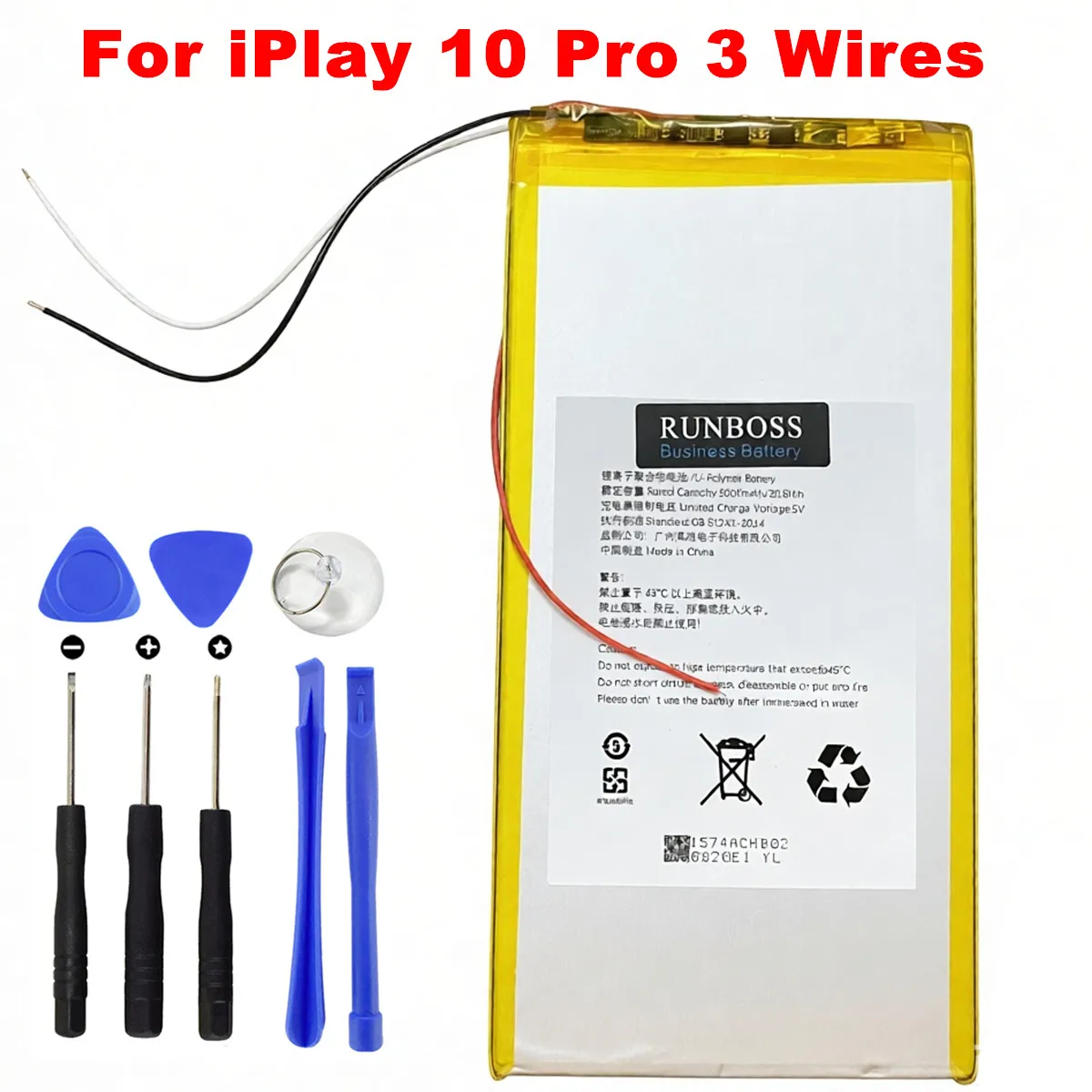 New High Capacity 8000mAh 3.8V Tablet PC Battery For ALLDOCUBE iPlay 10 Pro iPlay10 Pro 3-wires Replacement Accumulator